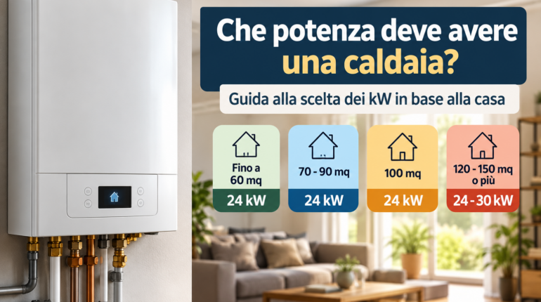 quanti kW deve avere una caldaia